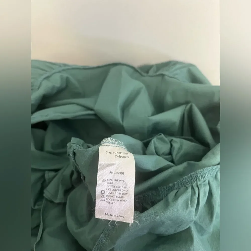 Peter Som Collective Green Puff Sleeve Dress Size 0